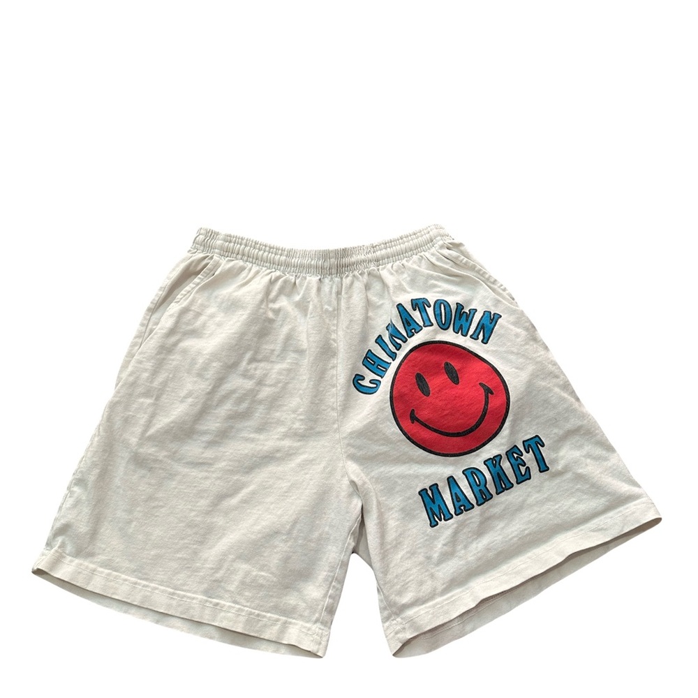 Chinatown Market sweat shorts size medium off white color
